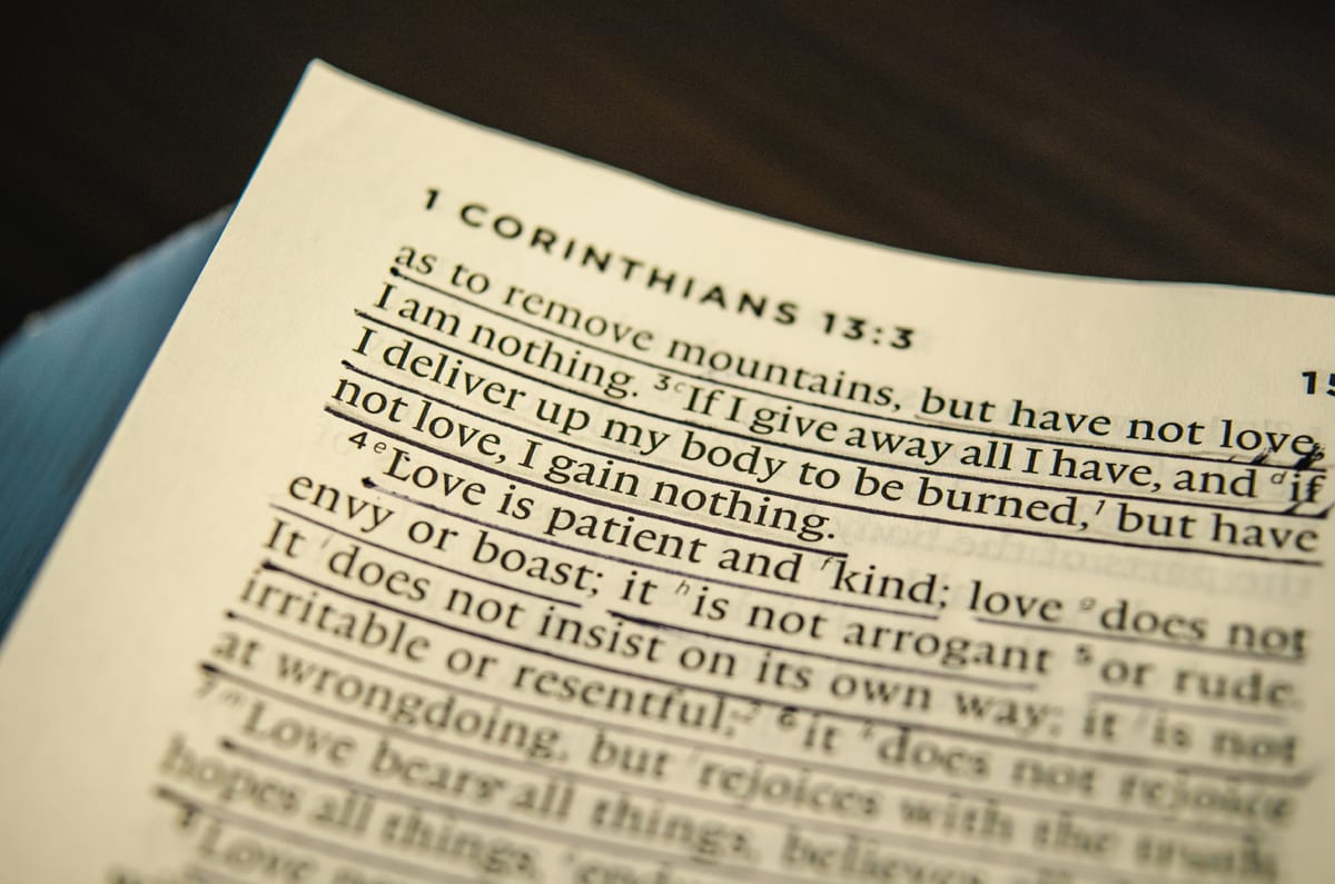 1 Corinthians 13…For Missionaries.